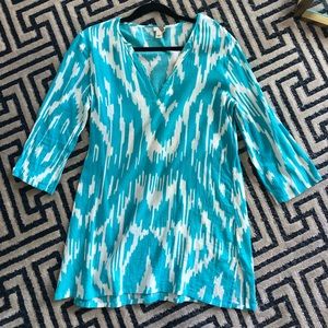 J Crew blue/white Tunic (s)